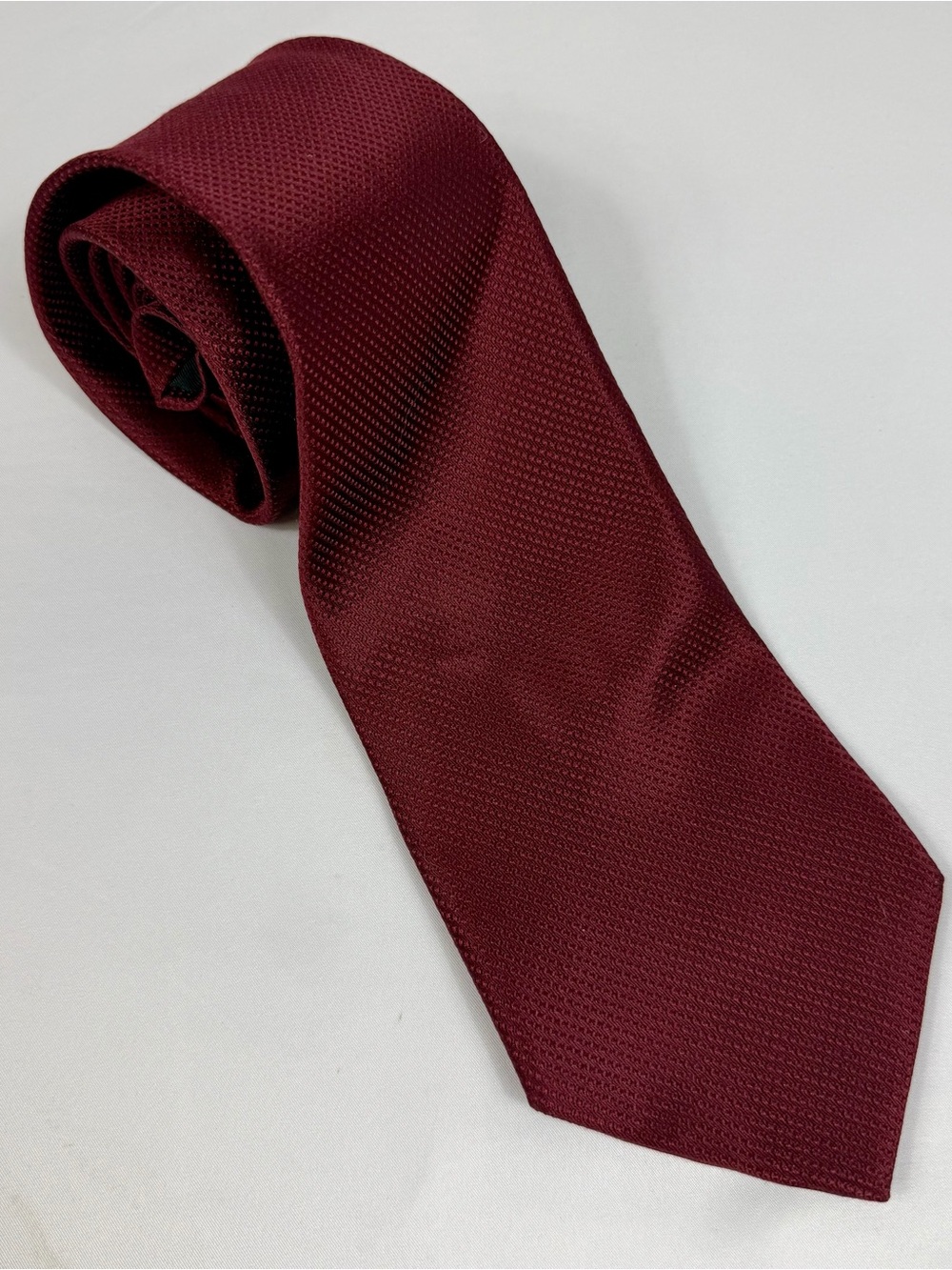Murano Extra Long Burgundy 100% Silk Tie NWT Men’s XL Necktie